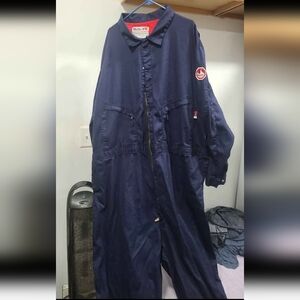 Walls Men's Fire Resistant Dark Blue Coverall 5x - large